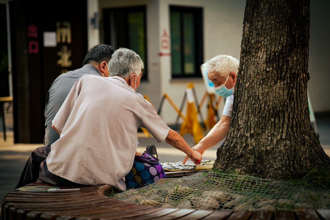elderly reading group