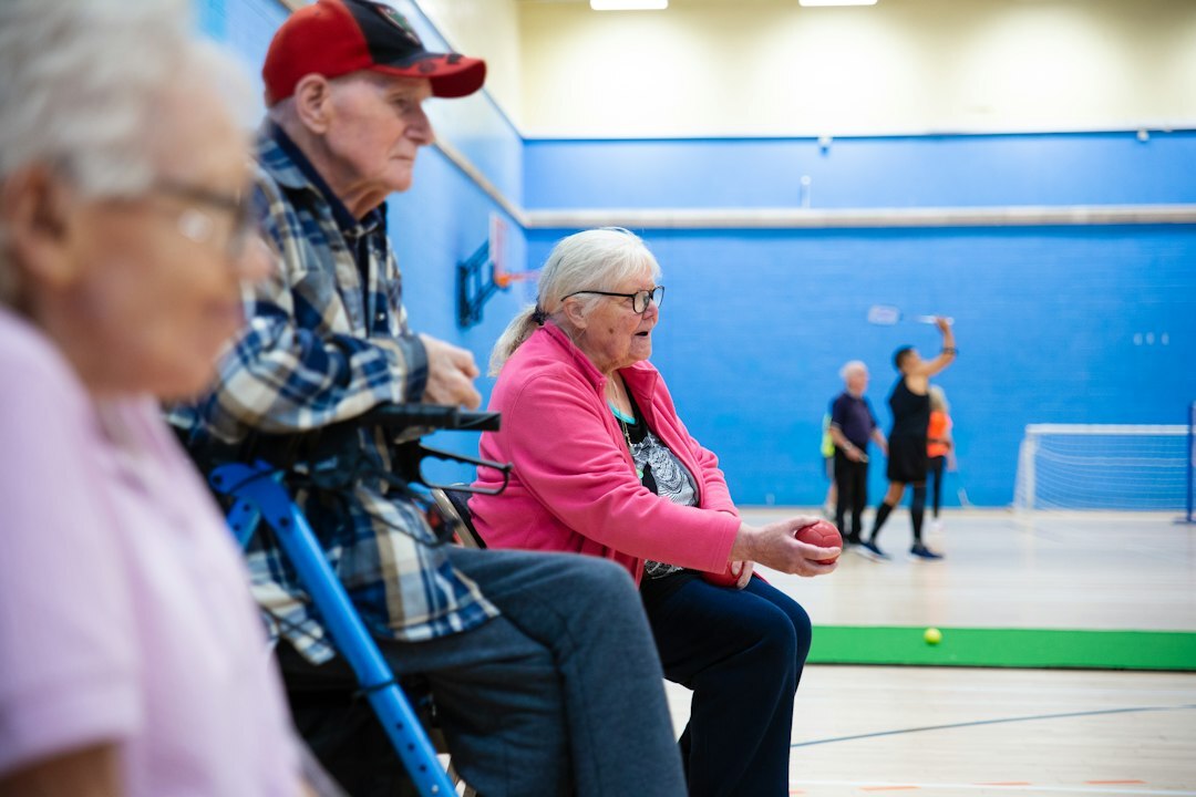 seniors at community center