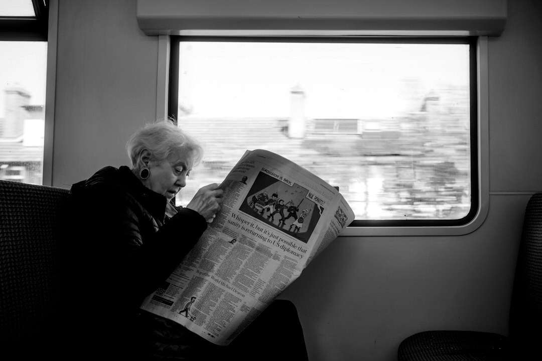 senior reading news